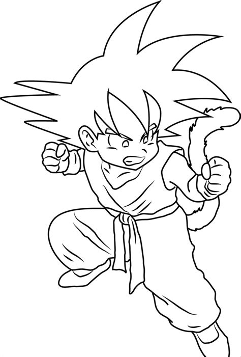 Dibujos De Goku Para Colorear Aniyuki Com