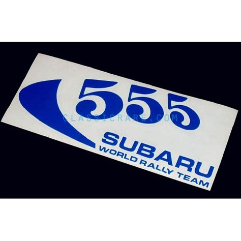 Subaru 555 6inch Decal Style1 X 2 Pcs