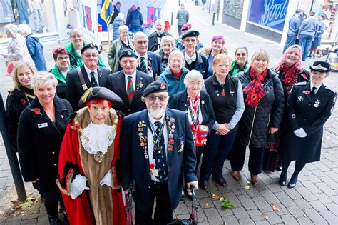 Awards Handed Out To Royal British Legion Members During Kings Lynn Poppy Appeal Launch 2023