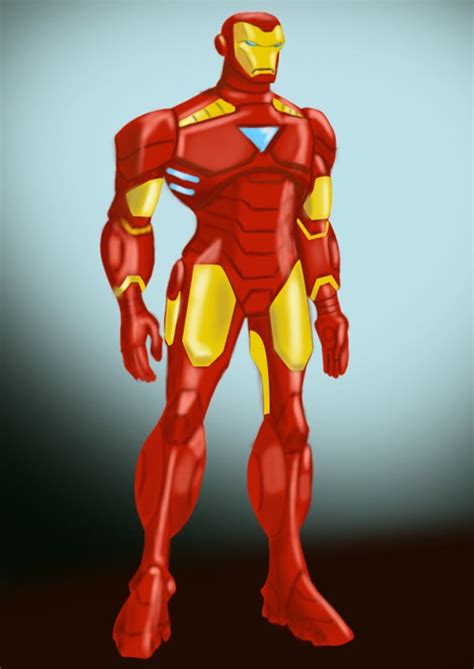 Step By Step How To Draw Iron Man From The Avengers Earths Mightiest