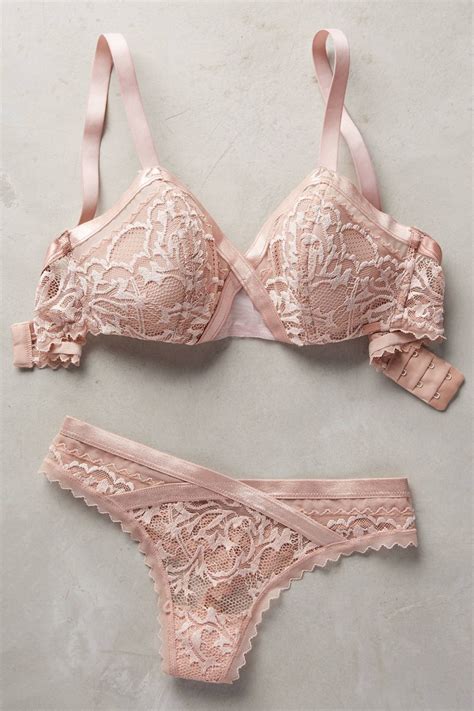 anthropologie calvin klein underwear ribboned lace bra and ribboned lace thong jolie