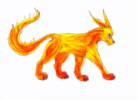 Flame Wolf By Thekoolkyogre On Deviantart
