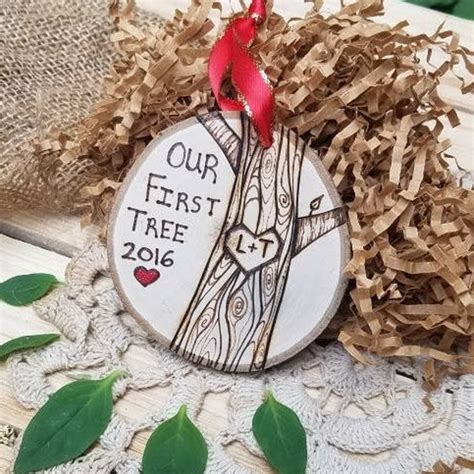 Our First Christmas Ornament First Christmas Ornament Wood Etsy