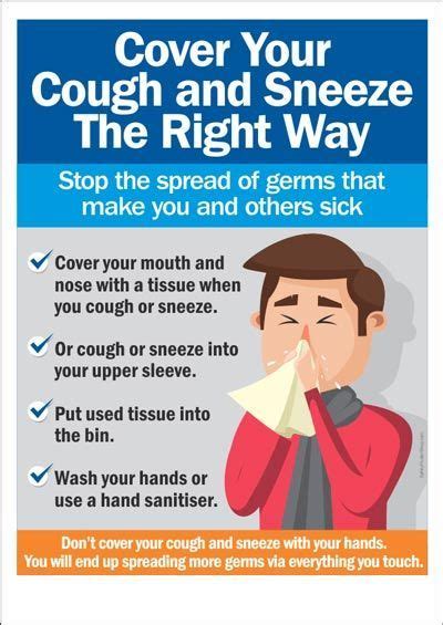 Cover Your Cough And Sneeze The Right Way In 2020 Health And Safety