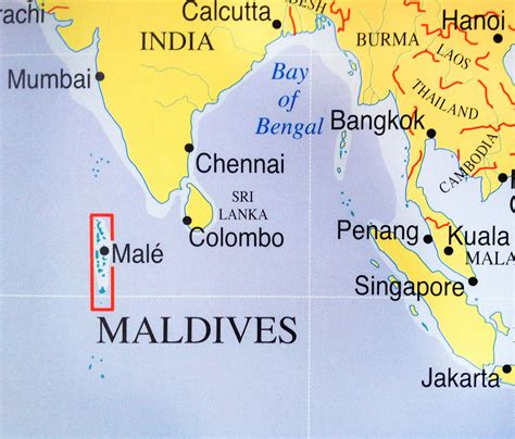 Where Is The Maldives On A Map World Map