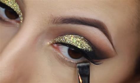 Makeup Tutorial Cut Crease Glitter Tutorialdandan