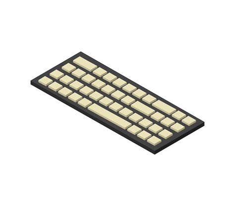 Premium Vector Isometric Keyboard