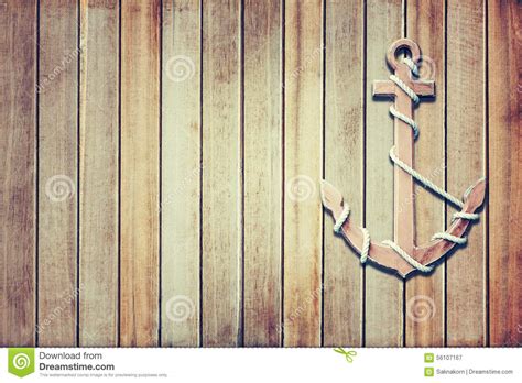 Wooden Anchor Stock Image Image Of History Iron Hook 56107167