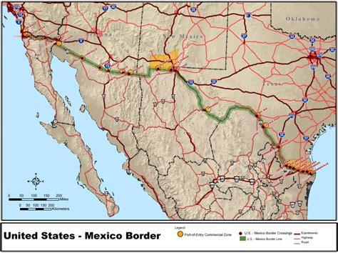 Us Mexico Border •