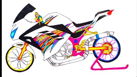 Ketika motor terkentjang di dunia dibuat versi ayago concept via warungasep.net. Ninja Sketsa Gambar Motor Drag