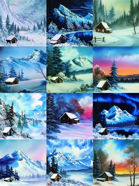 Paintings By Bob Ross Featured On Pbss The Joy Of Painting Bob
