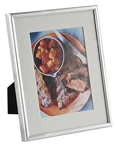 8 X 10 Silver Photo Frame With Mat Tabletop Use