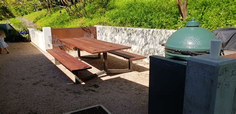 Outdoor Modern Industrial Style IPE Picnic Table - The Industrial Farmhouse