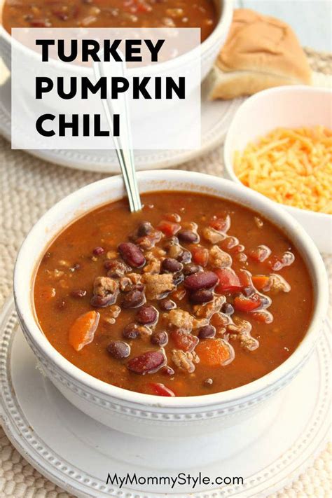 Slow Cooker Turkey Pumpkin Chili With Freezer Meal Instructions My