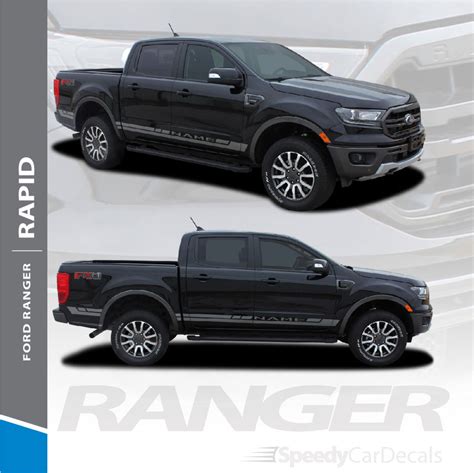 Ford Ranger Side Door Stripes Vinyl Graphics Rapid Rocker 3m 2019 2020