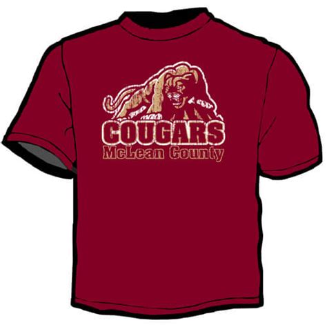 Shirt Template Mclean County Cougars Nimco Inc Prevention