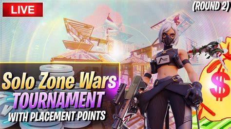 crashed new stream solo zone wars tournament with placement points 💸 round 2 l swe eng pg