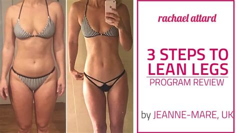 3 Steps To Lean Legs Program Review By Jeanne Mare Rachael Attard