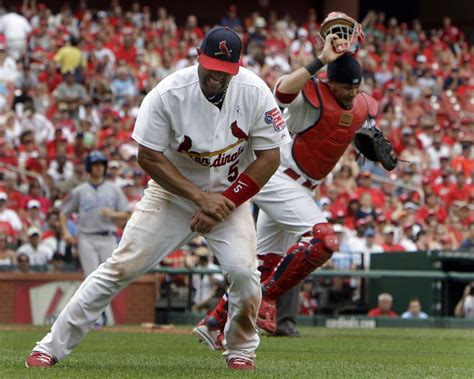 Albert Pujols St Louis Cardinals 3 Time Mvp Out 4 To 6 Weeks With