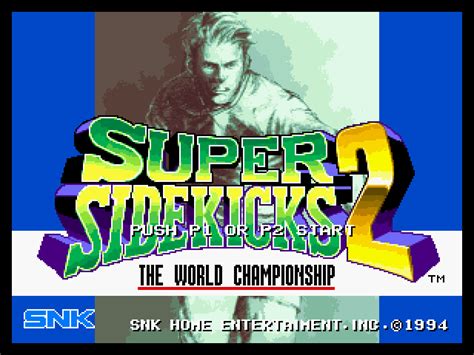 Super Sidekicks 2 The World Campions 1994 By Snk Neo Geo Game