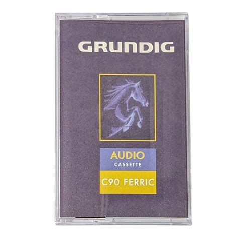 Grundig C90 Ferric Blank Audio Cassette Tapes Retro Style Media
