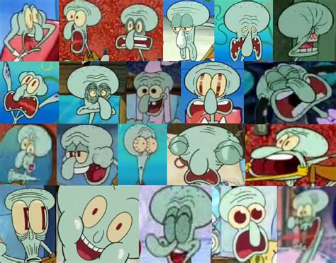 Funny Squidward Faces By Pineappleshavefeet On Deviantart