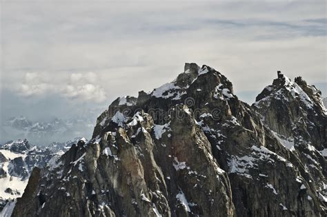 Rugged Mountain Top Stock Image Image Of Snow Peak