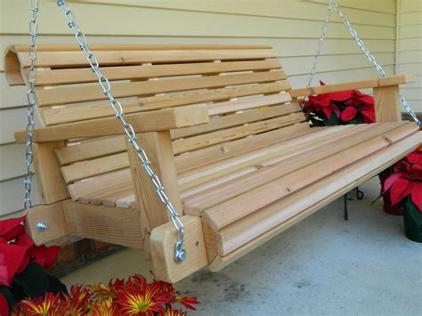 5ft cedar porch swing solid wood outdoor furniture patio etsy columpio de porche columpios