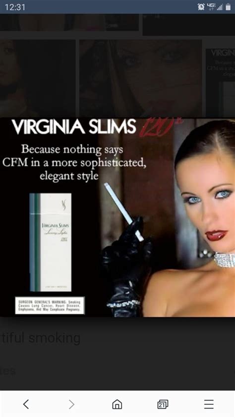 Pin By Frosted Hair On Smoking Ads Virginia Slims Women Smoking Slim