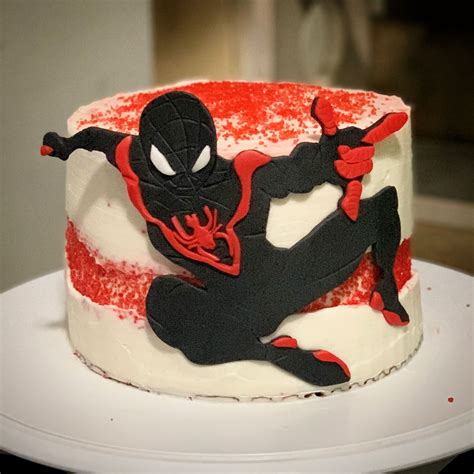 Spider Man Into The Spider Verse Fault Line Cake Cake 5th Birthday