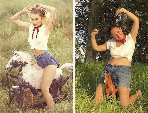 Woman Continues To Recreate Celebrity Instagram Pics And Its Hilarious