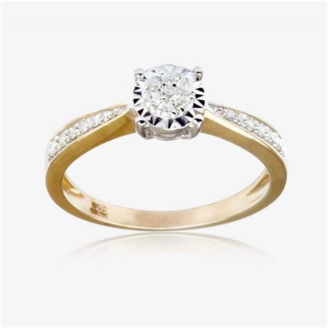 Stylish and amazing gold diamond rings for engagement - bonofashion.com