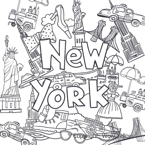 ️Nyc Coloring Pages For Kids Free Download| Goodimg.co