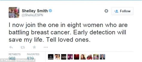 Espns Shelley Smith Returns On Air Bald 6 Months After Breast Cancer Diagnosis Daily Mail