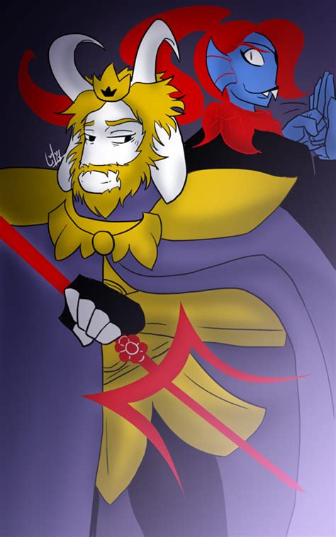 Undertale Asgore And Undyne By Liliy On Deviantart