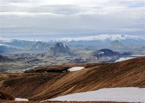 View On Alftavatn Lake Glaciers Volcanoes Desert And Mountains