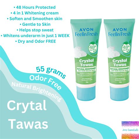 Avon Feelin Fresh Crytal Tawas Quelch 55g 2 Tubes Lazada Ph