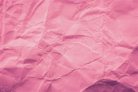 Premium Photo Pink Crumpled Paper Background