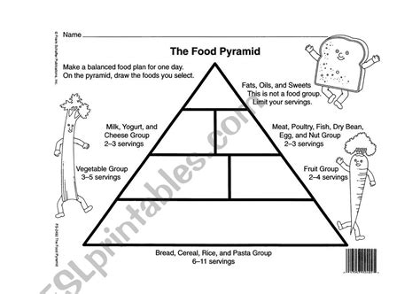 Food Pyramid Worksheets For Grade 3 Hd Png Download Kindpng Vlrengbr