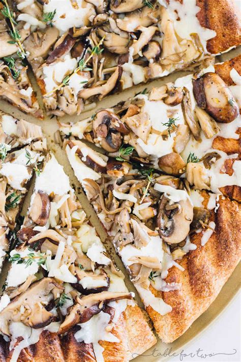 Triple Mushroom And Herb Grilled Pizza Mushroom Lovers Pizza