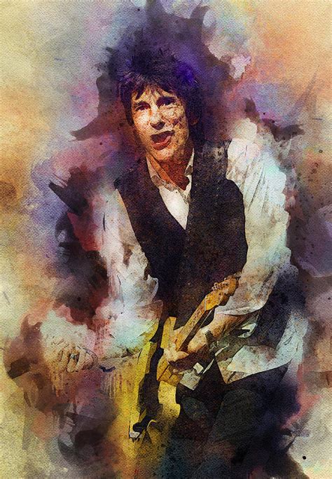 The Rolling Stones Ronnie Wood Digital Art By Lilia Kosvintseva
