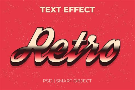 Premium Psd Retro 3d Text Effect