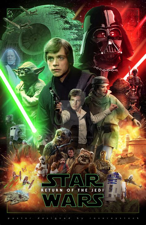 Star Wars Return Of The Jedi Poster By Rosereystock On Deviantart
