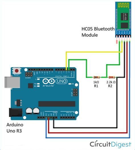 Arduino Bluetooth Module Circuit Diagram