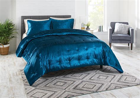 King Velvet Comforter Set Blue By Better Homes And Gardens Deal