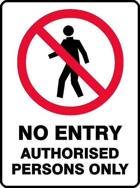 A Safety Sign No Entry Authorised Personnel Only Images And Photos