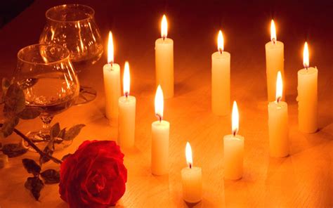 Romantic Candle Light Red Rose Flower Hd Wallpaper 2560x1600