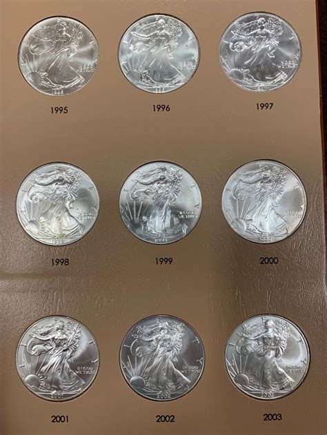 Complete Set American Silver Eagles 1986 2020