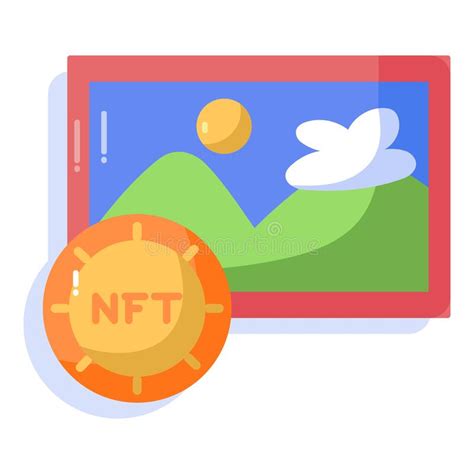 Isolated Nft Icon Digital Transaction Concept Vecto Stock Vector