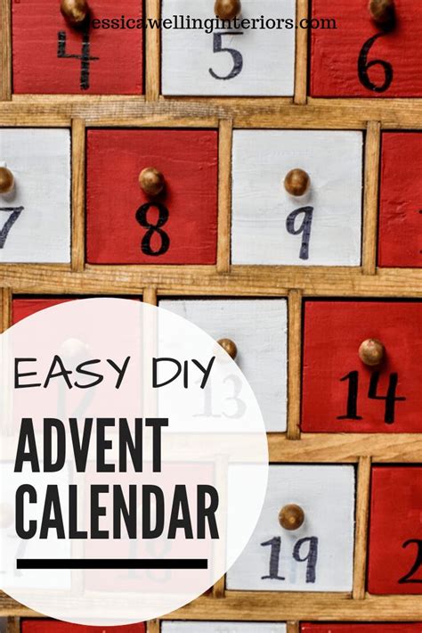 Make Your Own Advent Calendar Wood Advent Calendar Modern Christmas
